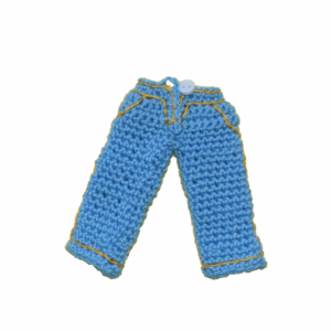 Amigurumi blue denim pants
